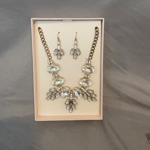 Statement Necklace with Earrings Set
